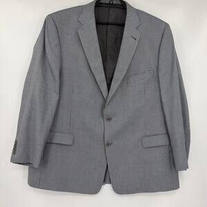 Turnberry Houndstooth Mens Blazer 50R SIlk Wool Preppy Old Money Quiet Luxury